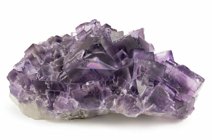 Purple Cubic Fluorite Crystal Cluster w/ Phantoms - Cave-In-Rock #240780
